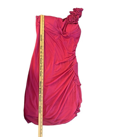 Cindy USA single shoulder formal gown Large Pink - Picture 9 of 9